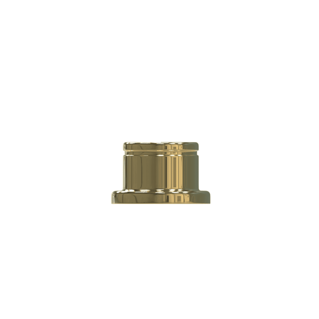 كولر عطر اسطواني بقاعدة دائرية ذهبي لامع